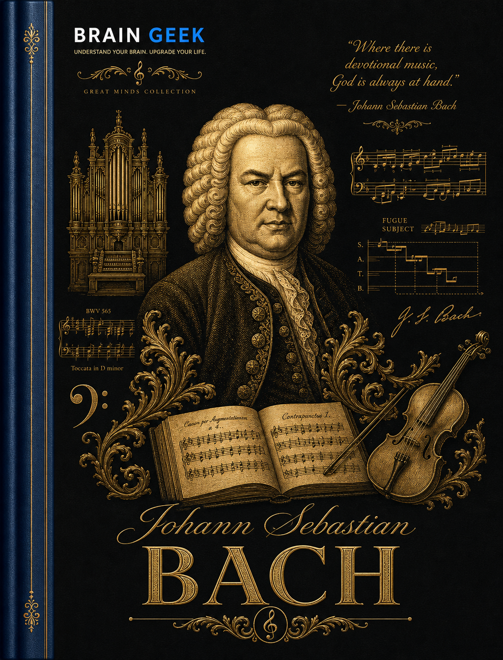 Johann Sebastian Bach Notebook cover
