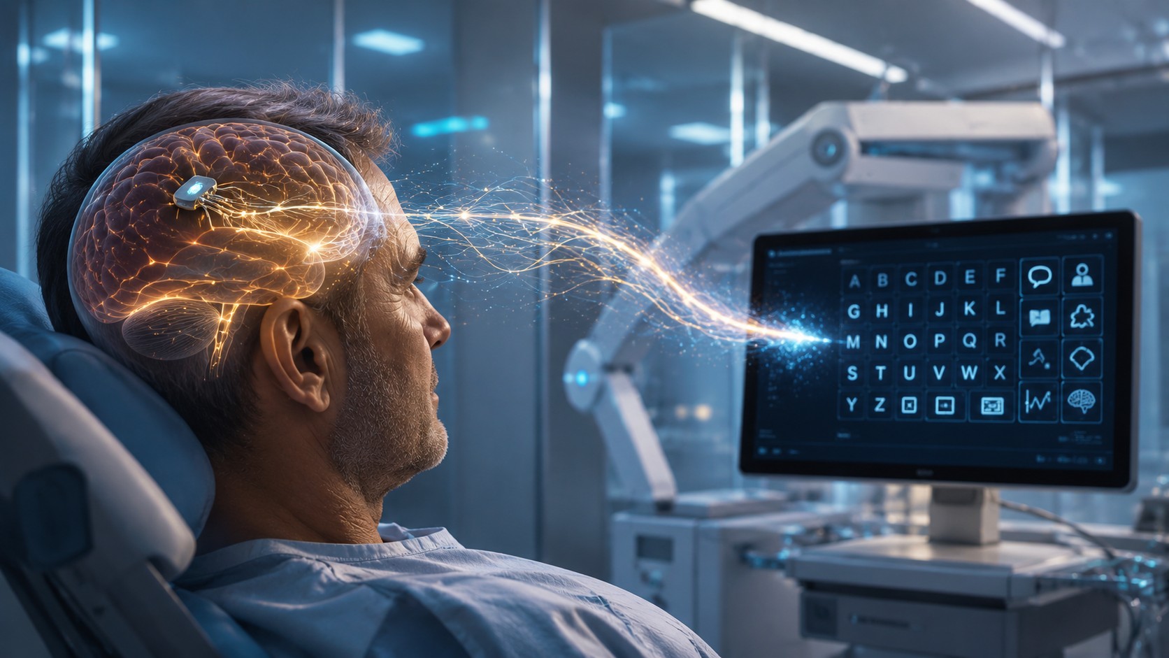 A New Brain Chip Reaches Its First Human Patient