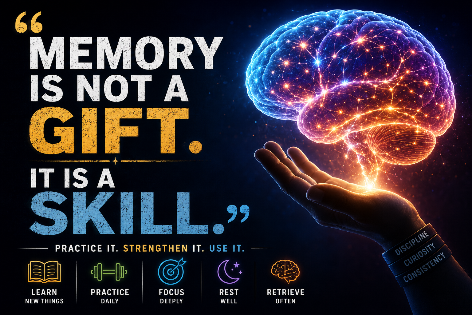 “Memory is not a gift. It is a skill.” — Brain Geek